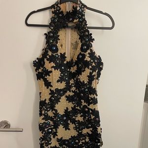 Ballroom Latin dress.  Halter style